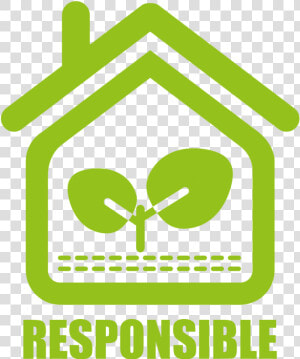 Responsible   Logo Mano Azul Sosteniendo  HD Png Download