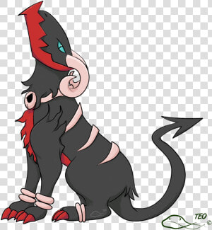 Darkdoom  Fusion Of Darkrai And Houndoom   Png Download   Houndoom Fusion  Transparent Png