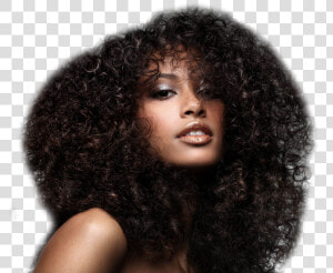 Indian Curly Hair   Curly Hair Black Models  HD Png Download