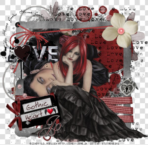 Gothic Hearts By Stu   Illustration  HD Png Download