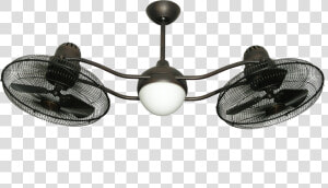 53   Outdoor Caged Ceiling Fan With Light  HD Png Download