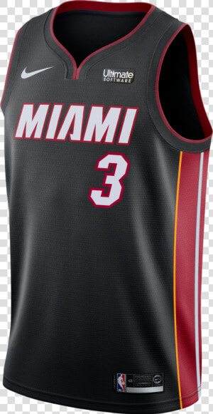 Dwyane Wade Nike Miami Heat Icon Black Swingman Jersey   Russell Westbrook Rockets Jersey  HD Png Download