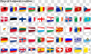 The Flag Of The  Europe  Country  Icons  Symbol   Flag Icon Europe Countries  HD Png Download