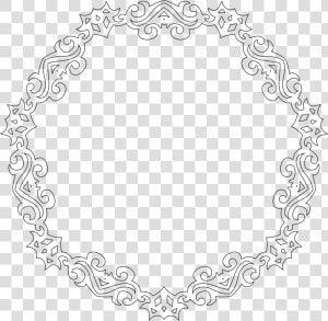 Line Art monochrome symmetry   Çerçeve Şekilleri  HD Png Download