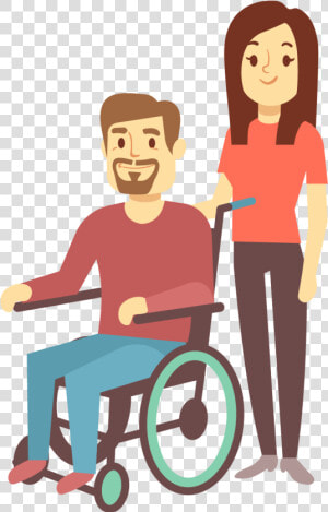 Book Weekly Or Daily Visits As Little As 2 Hours At   Helping Disabled Person Clipart  HD Png Download