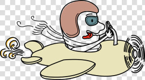 Bear Flying Plane Cartoon 2  Buy Clip Art   Cartoon Person Flying Plane Png  Transparent Png