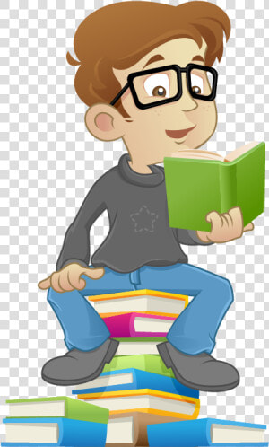 Reading Book Child   Boy Reading Png  Transparent Png