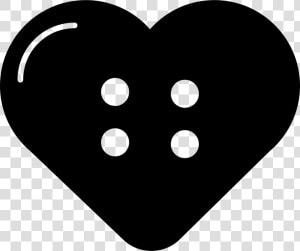 Heart Shaped Button For Clothes   Heart Shaped Buttons Clipart  HD Png Download