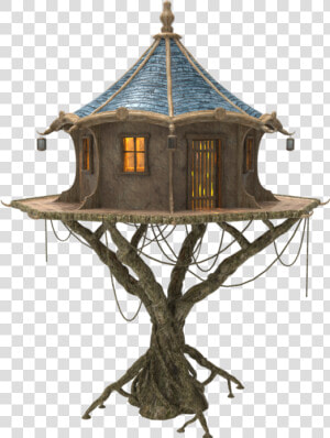  fairy  house  elf   Fairy Tree House  HD Png Download