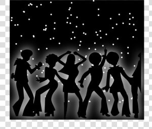 Disco  Dark  Dancing  Lights  People  Silhouettes    Save The Date Dance Party  HD Png Download