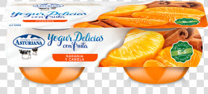 Yogur Con Naranja Y Canela De Central Lechera Asturiana   Central Lechera Asturiana  HD Png Download