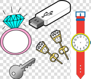 We Have A Collection Of Small Items In The Office Glasses    Usb Flash Drive  HD Png Download