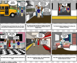 Comics Strip With Verbs  HD Png Download