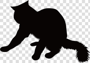 Black Cat Whiskers Silhouette Hello Kitty   Kitty Cat Silhouette Transparent Background  HD Png Download