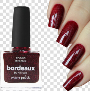 Picture Polish   Bordeaux   Nail Polish Dark Green  HD Png Download