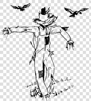 Transparent Scarecrow Batman Png   Creepy Scarecrow Coloring Page  Png Download