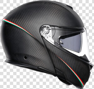 Full Carbon Fiber Motorcycle Helmet Agv Sportmodular   Agv Sport Modular Helmet  HD Png Download