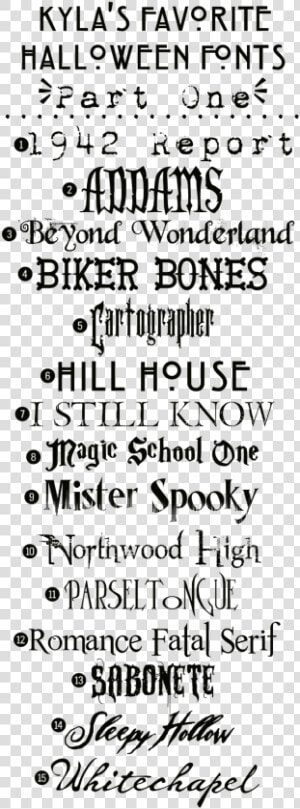 Transparent Minerva Mcgonagall Signature Png   Halloween Fonts Alphabet  Png Download