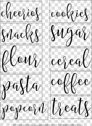 Free Printable Pantry Labels Free Svg Pantry Label   Free Printable Pantry Labels  HD Png Download