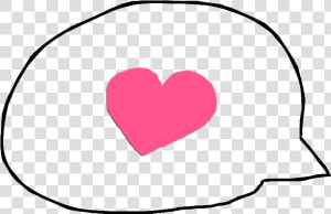 Hand Drawn Speech Bubble With A Pink Heart   Transparent Heart Speech Bubble  HD Png Download