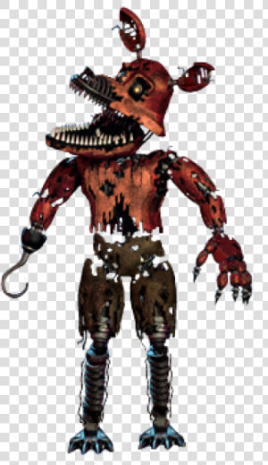 Full Body Fnaf Nightmare Foxy  HD Png Download