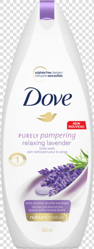 Dove Purely Pampering Relaxing Lavender Body Wash   Dove Peony Body Wash  HD Png Download