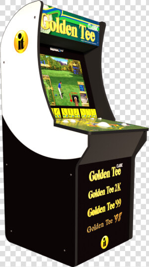 Transparent Arcade Cabinet Png   Golden Tee Arcade 1up  Png Download