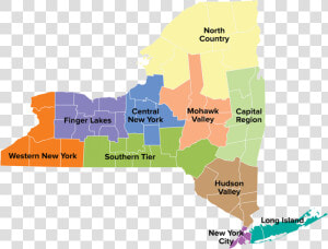 New York Region Map  HD Png Download