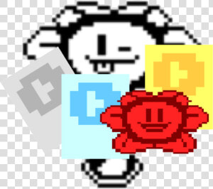 Flowey Undertale Pixel Art  HD Png Download