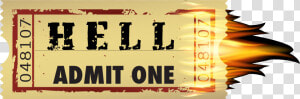 Vip Ticket To Hell   Png Download   Vip Ticket To Hell  Transparent Png