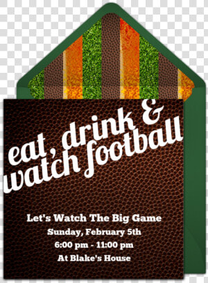 Football Viewing Party Invitations  HD Png Download