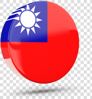 Glossy Round Icon 3d   Flag Icon Flag Taiwan Png  Transparent Png