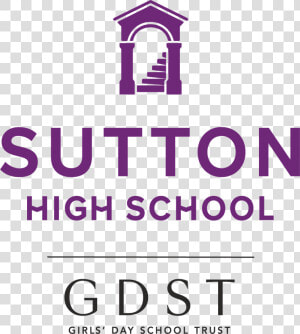 Full Colour Lock Up Logo   Sutton High School Logo  HD Png Download