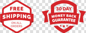 Free Shipping And 30 Day Money Back Guarantee On All   Free Money Back 30 Day Guarantee Icon  HD Png Download