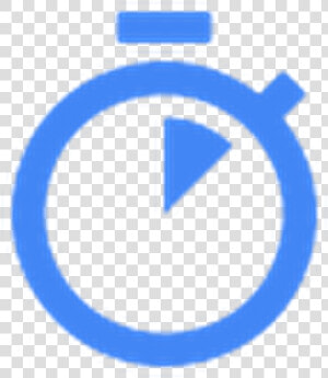 Stopwatch Icon Blue   Circle  HD Png Download