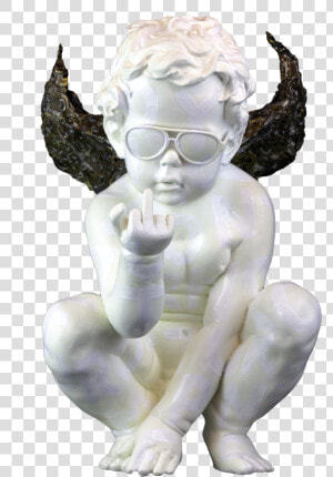 Naughty Angel Statue  HD Png Download