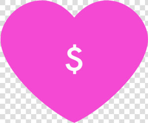 Homepage Icon Donate   Heart Shape Pink Color  HD Png Download