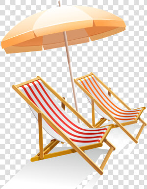 Transparent Beach Chair Clipart Black And White   Beach Chair And Umbrella Png  Png Download