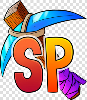 Server Icon With A Diamond Pickaxe And Sp   Icon For Server Minecraft  HD Png Download