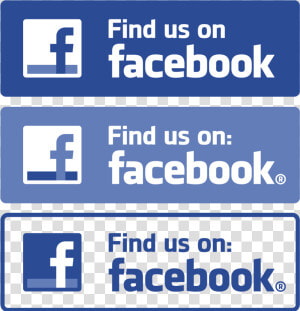 Find Us On Facebook Logo Vector   Find Us On Facebook Button Vector  HD Png Download