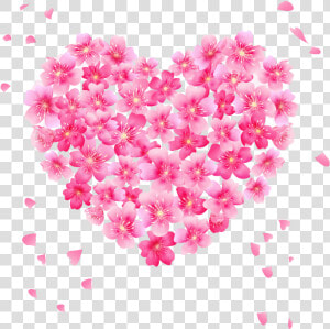  pink  flower  heart  frame  border  freetoedit  mimi   Vector Flower Heart  HD Png Download