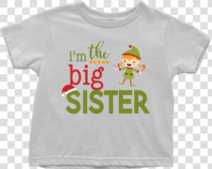 Big Sister Christmas Shirt  Pregnancy Announcement    Christmas Elf  HD Png Download