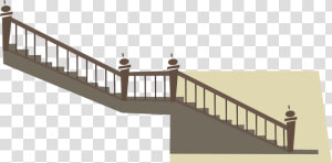 Houses Clipart Staircase   Stairs Going Down Cartoon  HD Png Download