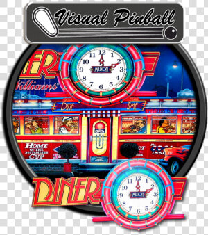 Diner Pinball Backglass Art  HD Png Download