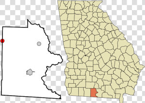 Brooks County Georgia Incorporated And Unincorporated   Blue Ridge Ga Map  HD Png Download