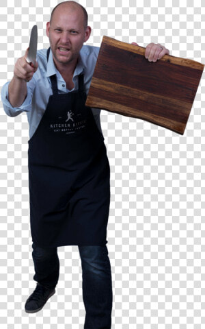 Casey With Chopping Block And Knife   Hardwood  HD Png Download