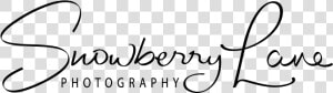 Snowberry Lane Photography Logo   Calligraphy  HD Png Download