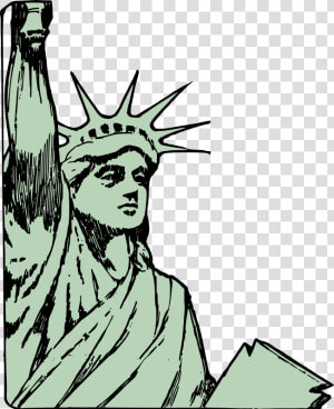 Statue Of Liberty   Statue Of Liberty Drawing Cartoon  HD Png Download