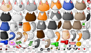 Spritesheet Small   2d Game Cat Character  HD Png Download