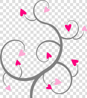 Swirl Hearts Clip Art   Hearts Swirl Clipart  HD Png Download